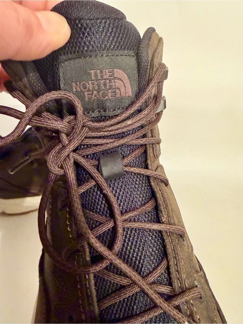 The North Face Men's Vals II Mid Leather Waterproof Boots Black Size 10.5